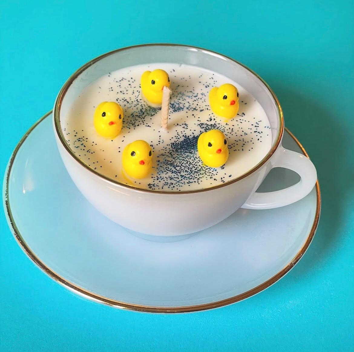 CANDELA TAZZA PULCINI