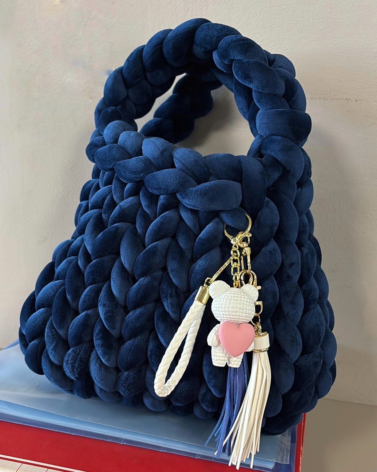 CHUNKY BAG STANDARD IN VELLUTO CON ACCESSORI