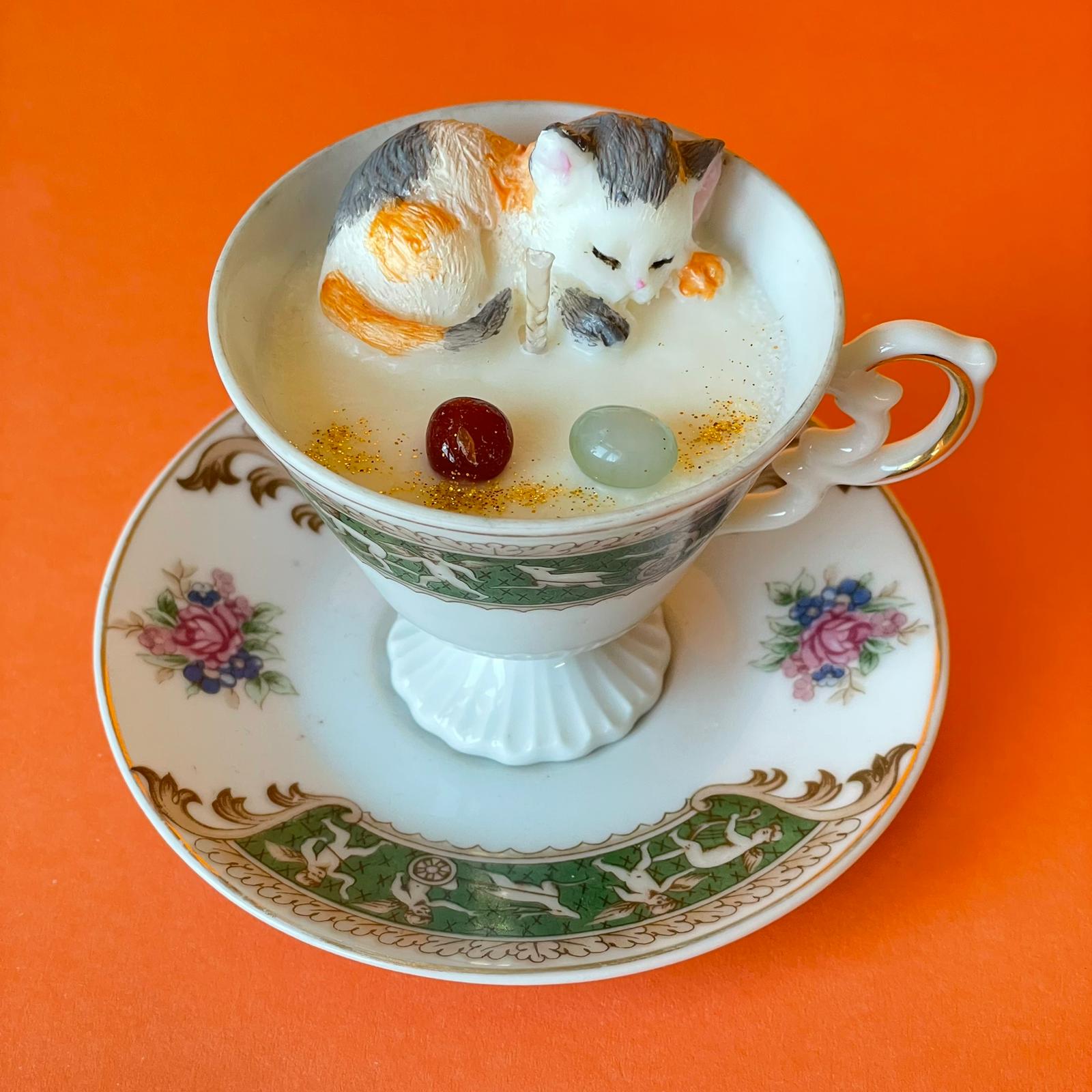 CANDELA TAZZA GATTINO