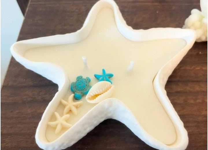 CANDELA CON PORTACANDELA STELLA MARINA