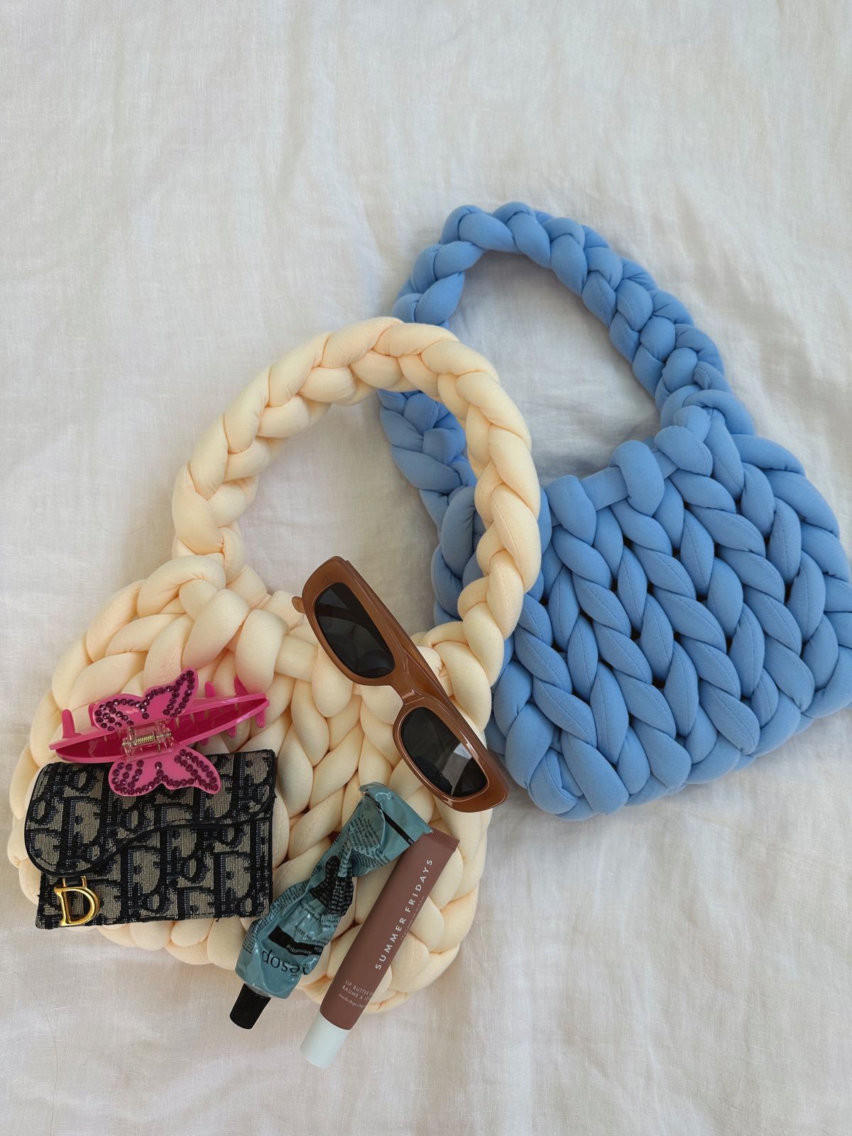 CHUNKY BAG - MINI PUFF IN TESSUTO EFFETTO SIMILPELLE METALLIZZATO