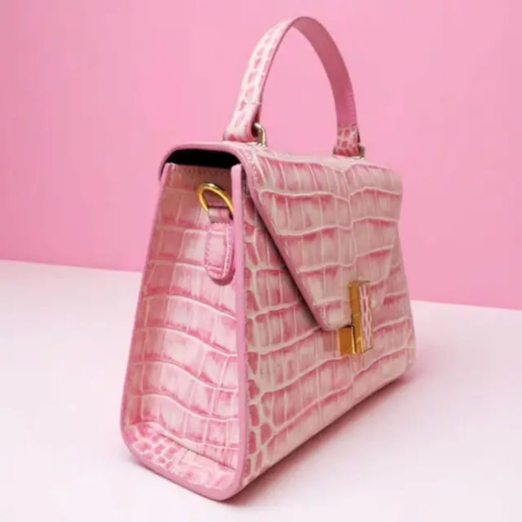 BORSA IN PELLE DI COCCODRILLO "SIDNEY"