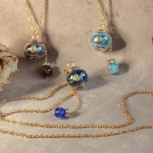 COLLANE CON PERLE IN VETRO DI MURANO