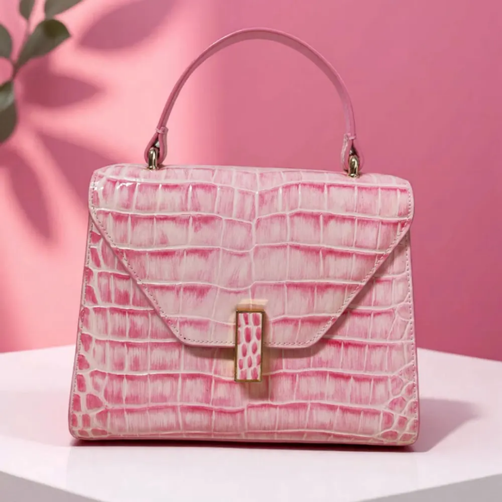 BORSA IN PELLE DI COCCODRILLO "SIDNEY"