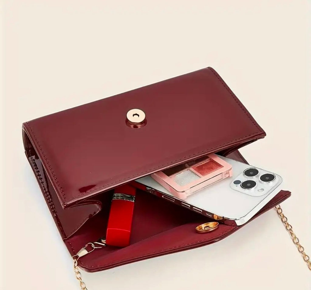 BORSA IN PELLE LUCIDA "Grace"