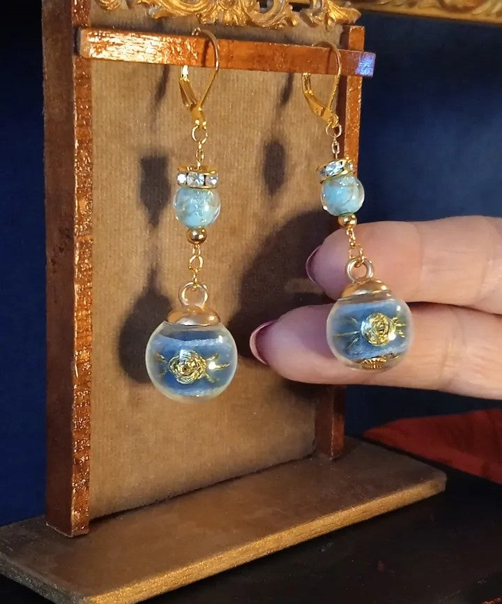 ORECCHINI CON PERLE IN VETRO DI MURANO