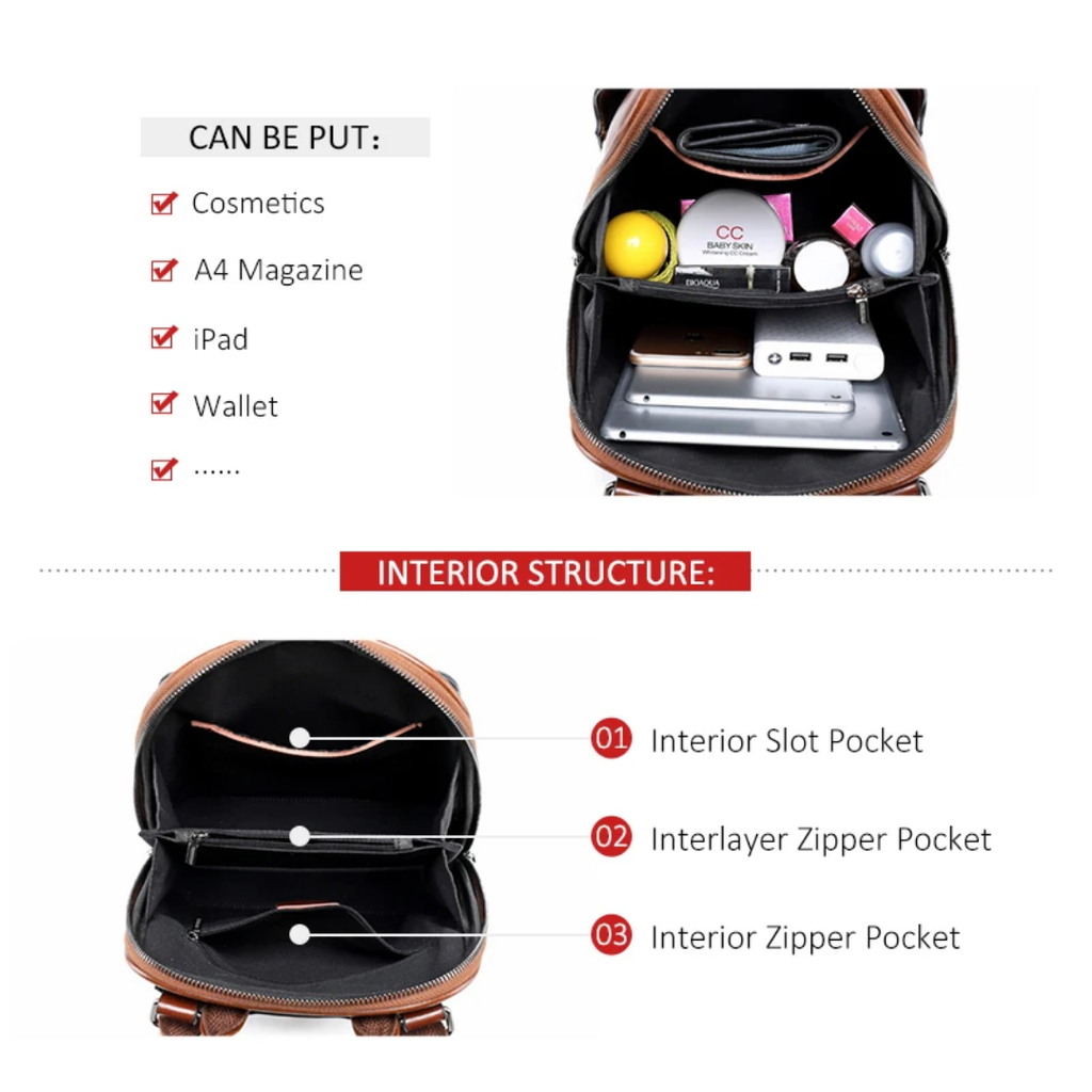 ZAINO IN PELLE "VICTORY"