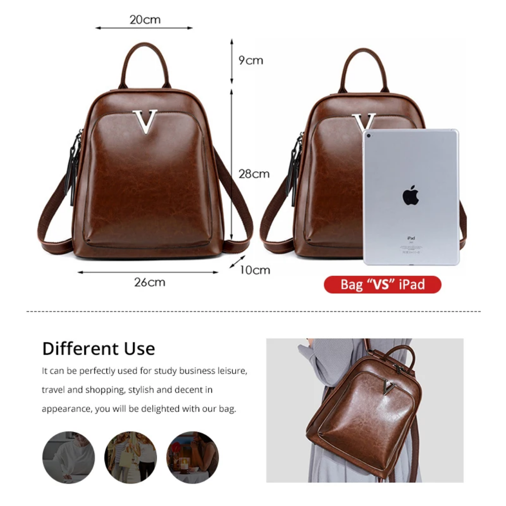 ZAINO IN PELLE "VICTORY"